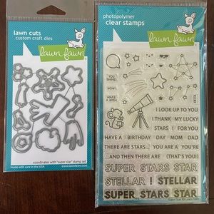 Lawn Fawn Super Star stamp and die set